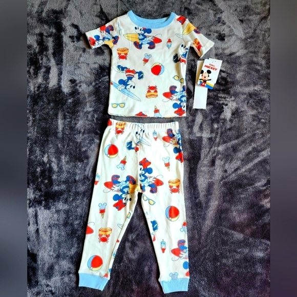 Disney Other - Disney Mickey & Minnie mouse Summer Toddler boy girl 2 piece Pajama Set, 2t 3t 4